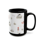 Lighthouse Coastal Mug | Nautical Seaside Tea & Coffee Cup 11oz 15oz