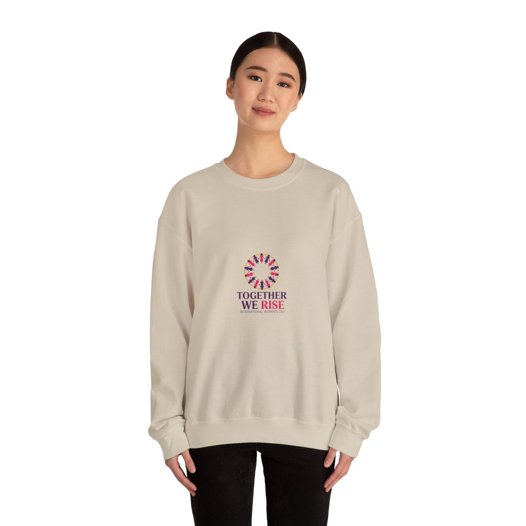 Together We Rise Sweatshirt | IWD Typography, Feminist Empowerment