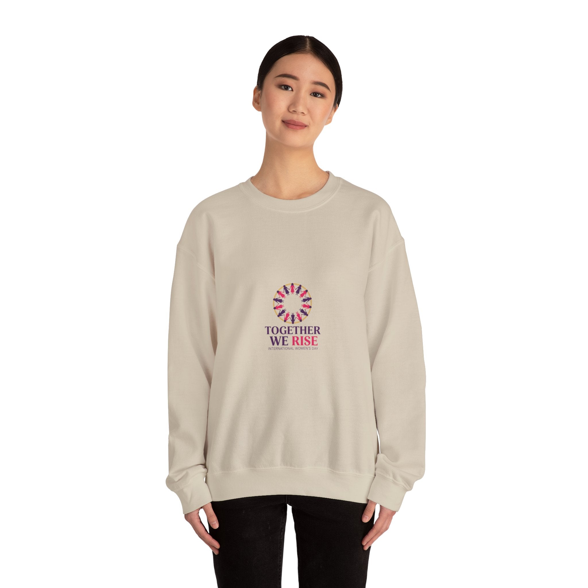 Together We Rise Sweatshirt | IWD Typography, Feminist Empowerment