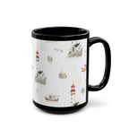 Lighthouse Coastal Mug | Nautical Seaside Tea & Coffee Cup 11oz 15oz