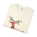 Christmas Reindeer T Shirt | Scandinavian Holiday Graphic Tee for Men & Women Celebrate the season in comfort