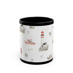 Lighthouse Coastal Mug | Nautical Seaside Tea & Coffee Cup 11oz 15oz