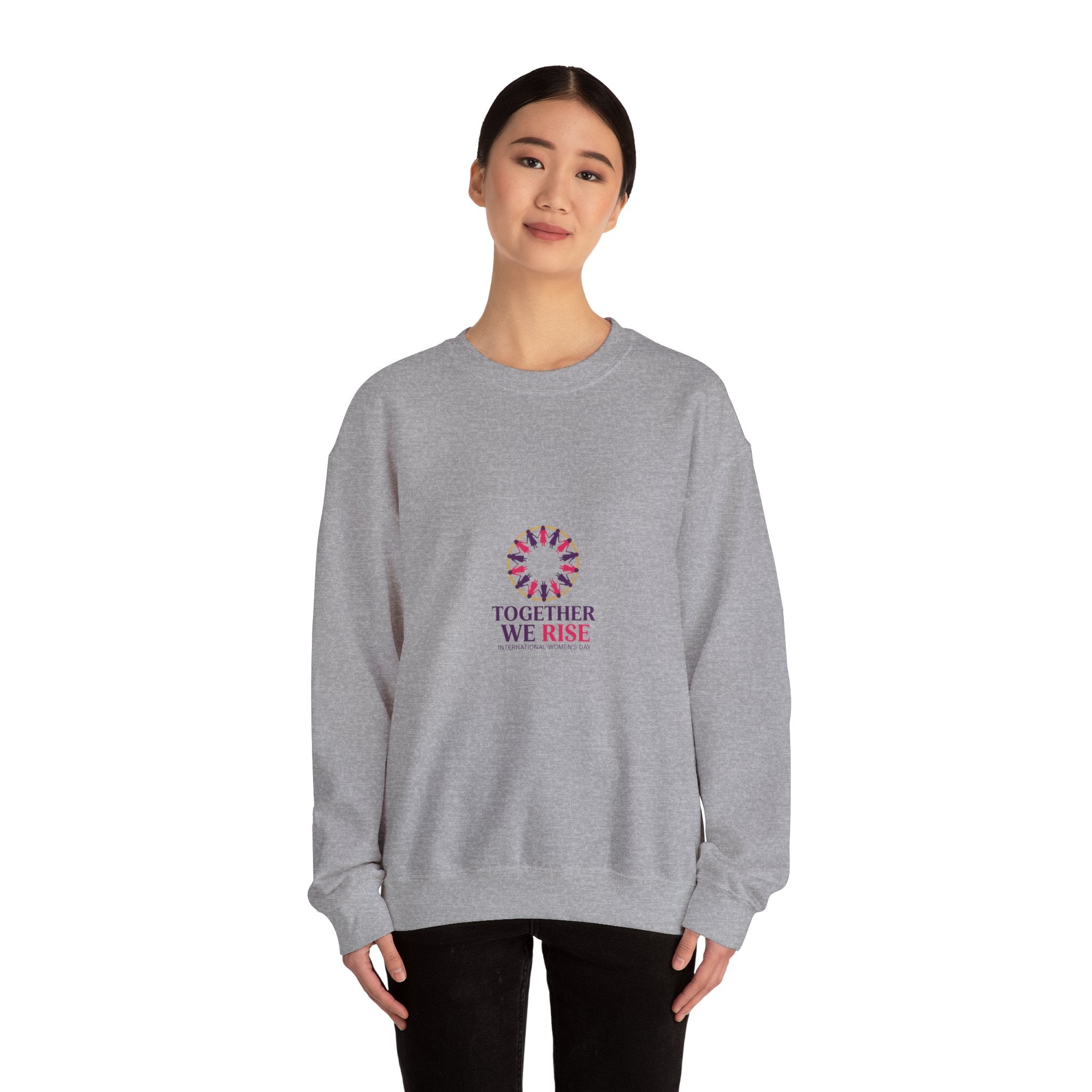 Together We Rise Sweatshirt | IWD Typography, Feminist Empowerment