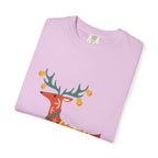 Christmas Reindeer T Shirt | Scandinavian Holiday Graphic Tee for Men & Women Celebrate the season in comfort