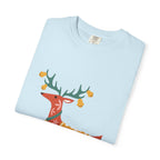 Christmas Reindeer T Shirt | Scandinavian Holiday Graphic Tee for Men & Women Celebrate the season in comfort