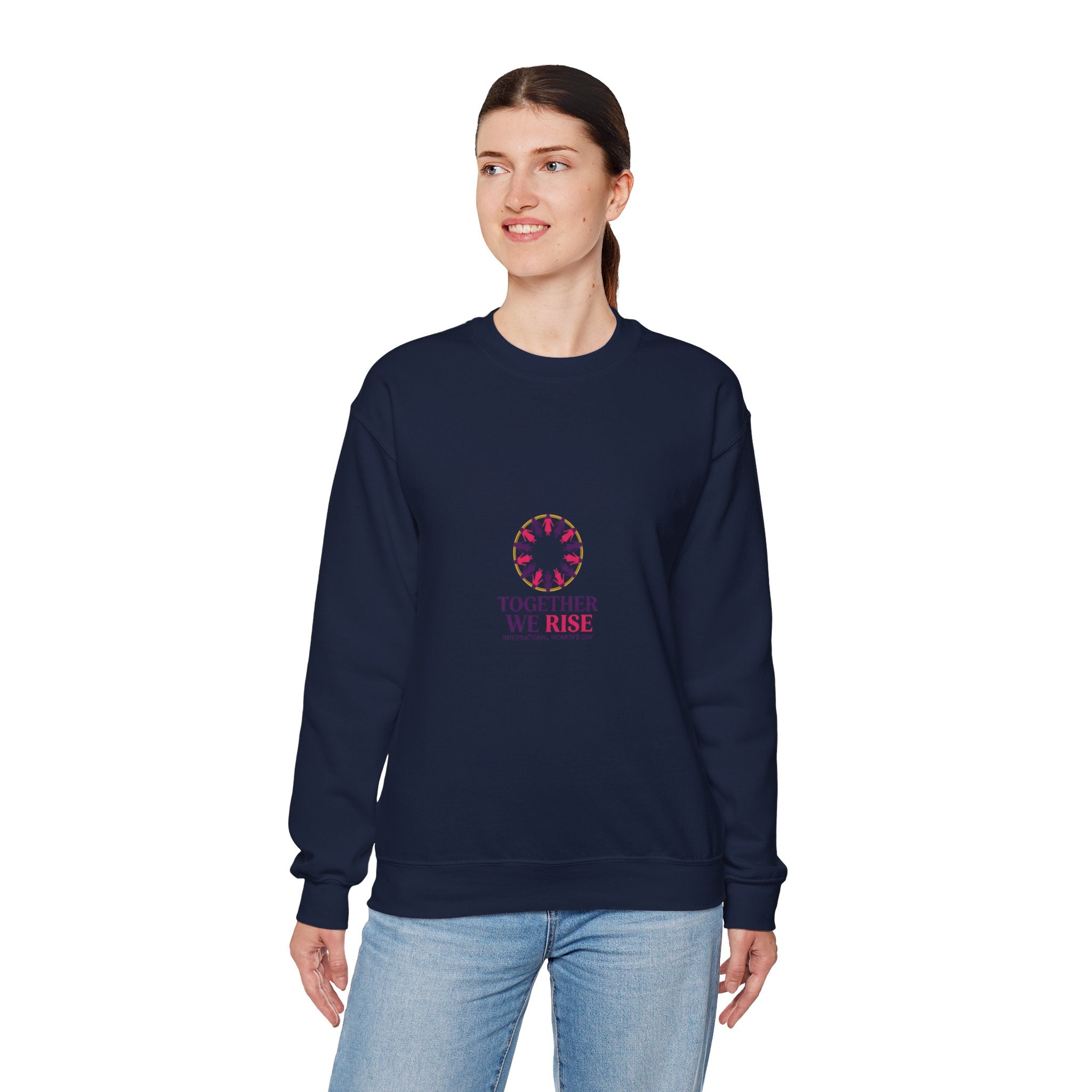Together We Rise Sweatshirt | IWD Typography, Feminist Empowerment