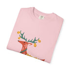 Christmas Reindeer T Shirt | Scandinavian Holiday Graphic Tee for Men & Women Celebrate the season in comfort