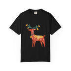 Christmas Reindeer T Shirt | Scandinavian Holiday Graphic Tee for Men & Women Celebrate the season in comfort