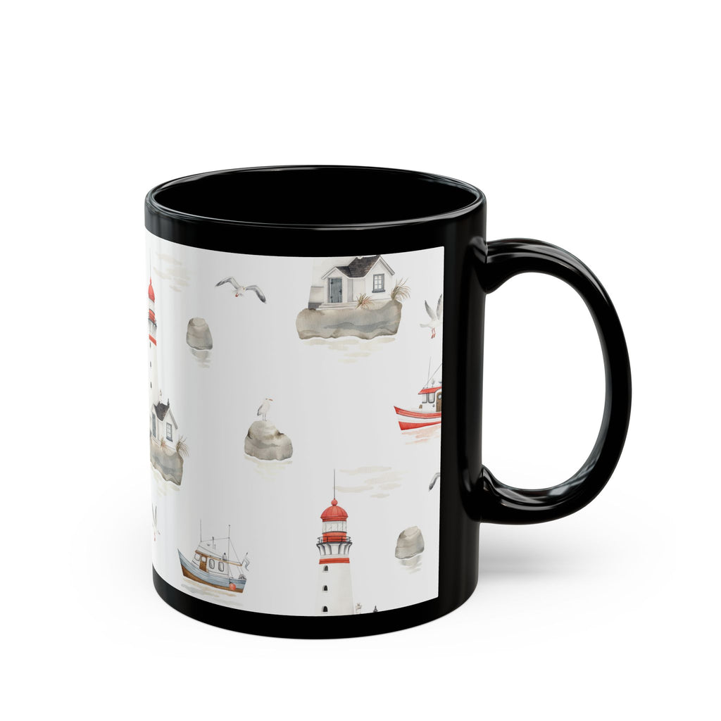 Lighthouse Coastal Mug | Nautical Seaside Tea & Coffee Cup 11oz 15oz