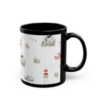 Lighthouse Coastal Mug | Nautical Seaside Tea & Coffee Cup 11oz 15oz