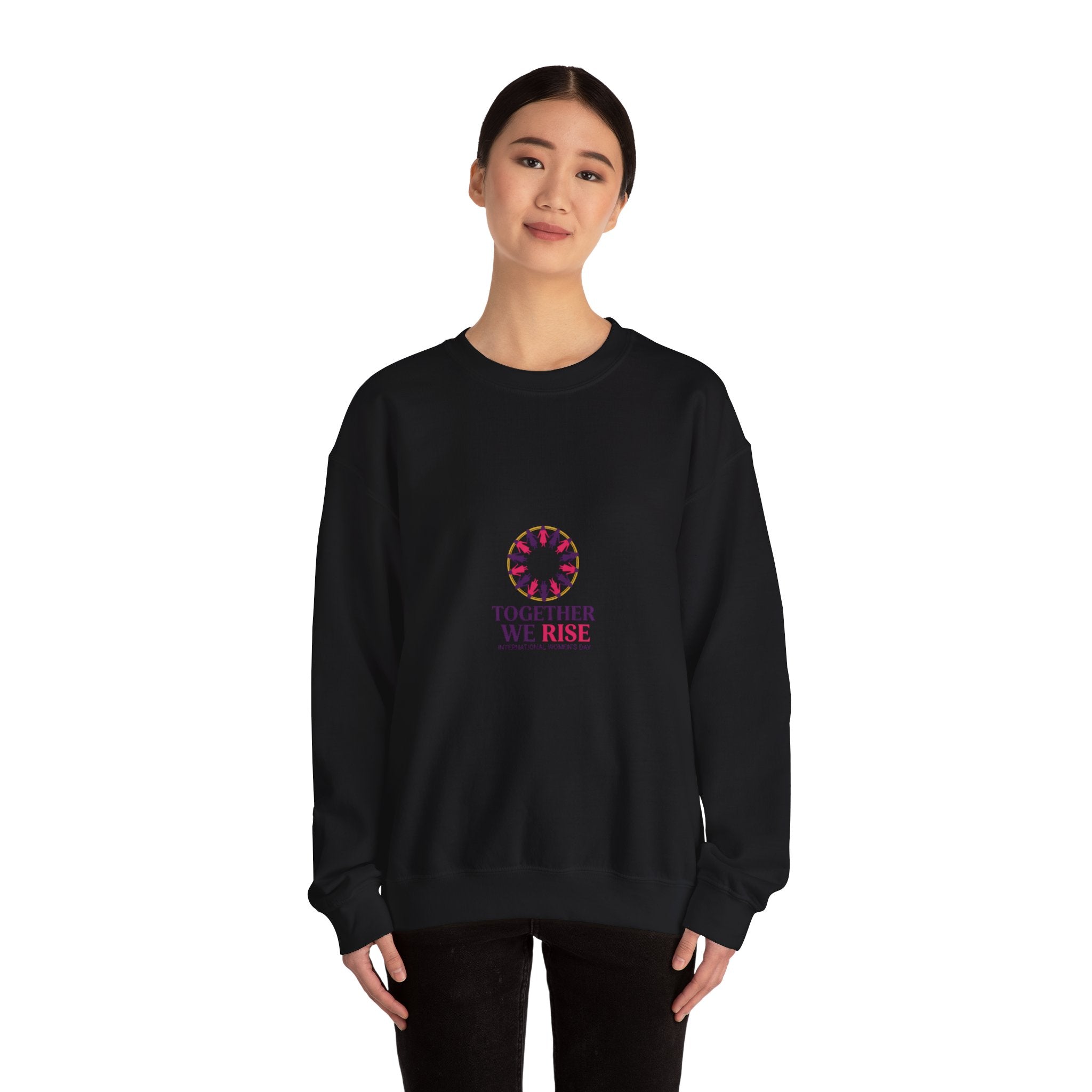 Together We Rise Sweatshirt | IWD Typography, Feminist Empowerment
