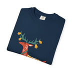 Christmas Reindeer T Shirt | Scandinavian Holiday Graphic Tee for Men & Women Celebrate the season in comfort