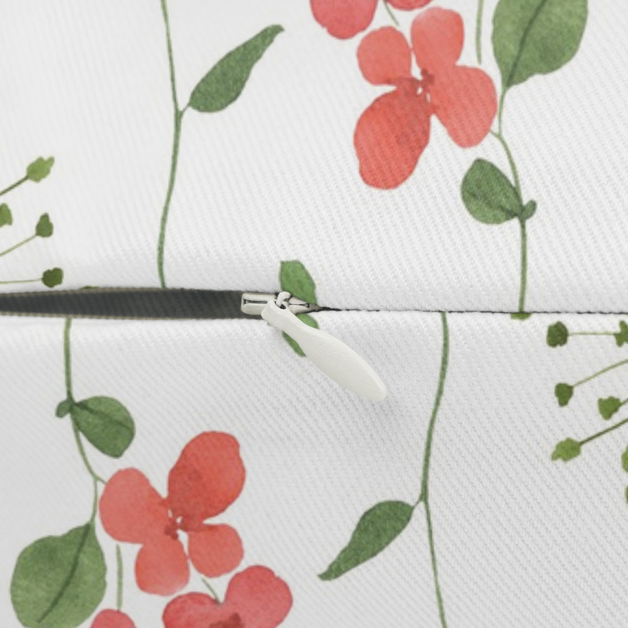 Floral Watercolor Lumbar Pillow | Wildflower Decorative Rectangular Throw Cushion | Botanical Accent Pillow with Insert