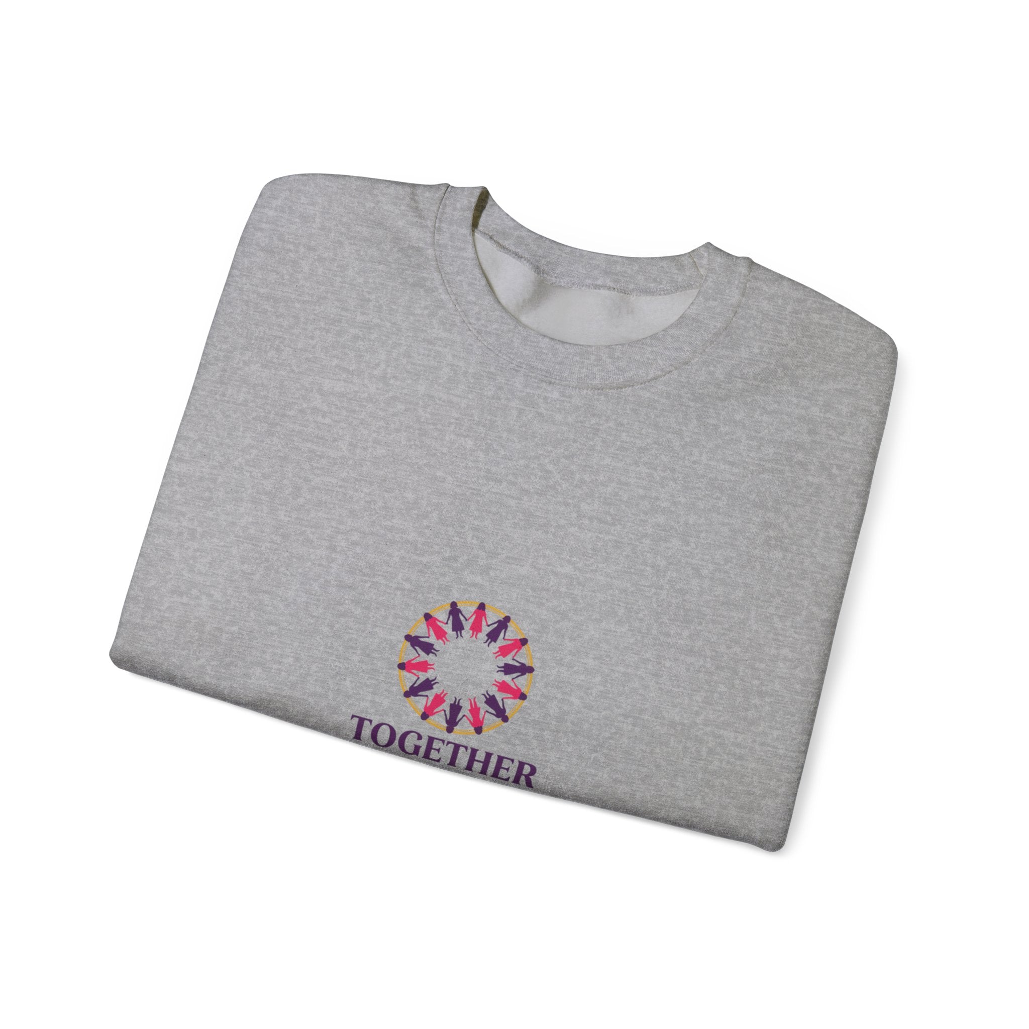 Together We Rise Sweatshirt | IWD Typography, Feminist Empowerment