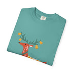 Christmas Reindeer T Shirt | Scandinavian Holiday Graphic Tee for Men & Women Celebrate the season in comfort