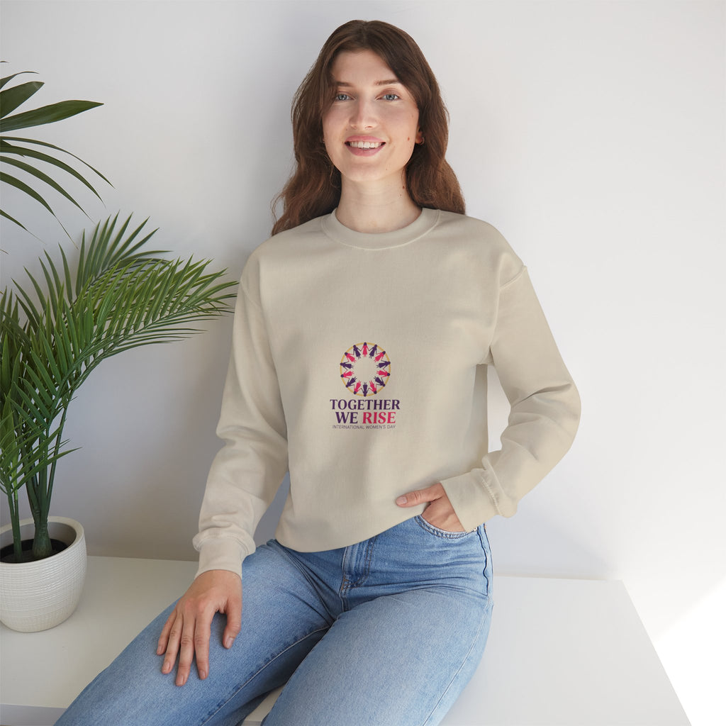 Together We Rise Sweatshirt | IWD Typography, Feminist Empowerment