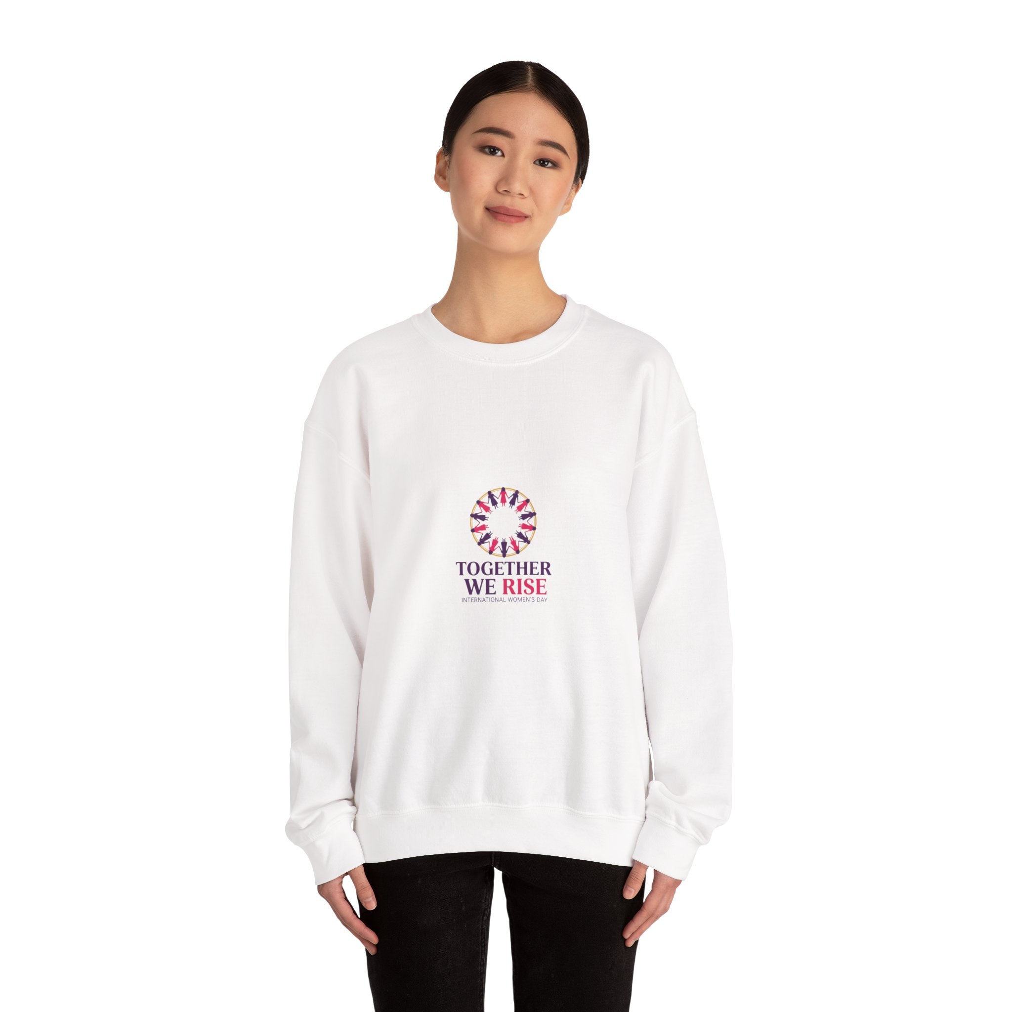 Together We Rise Sweatshirt | IWD Typography, Feminist Empowerment