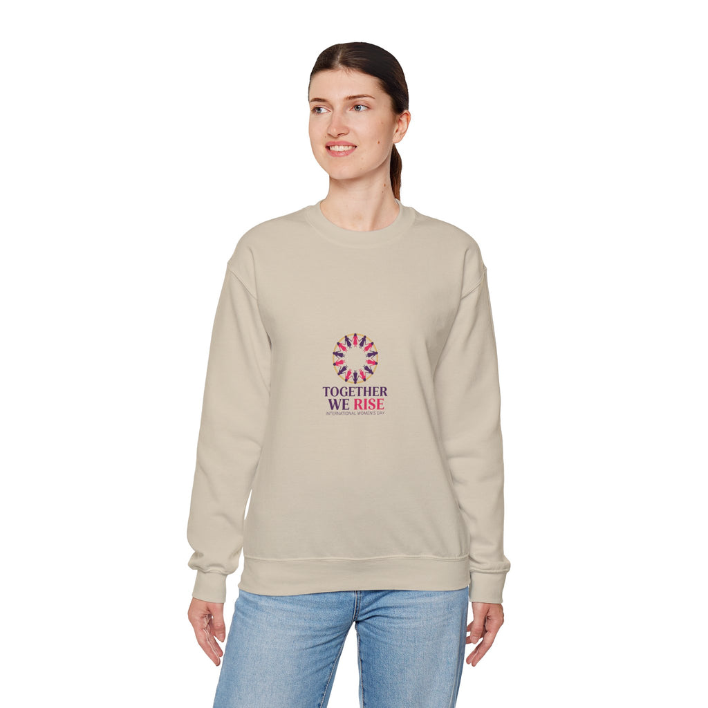 Together We Rise Sweatshirt | IWD Typography, Feminist Empowerment