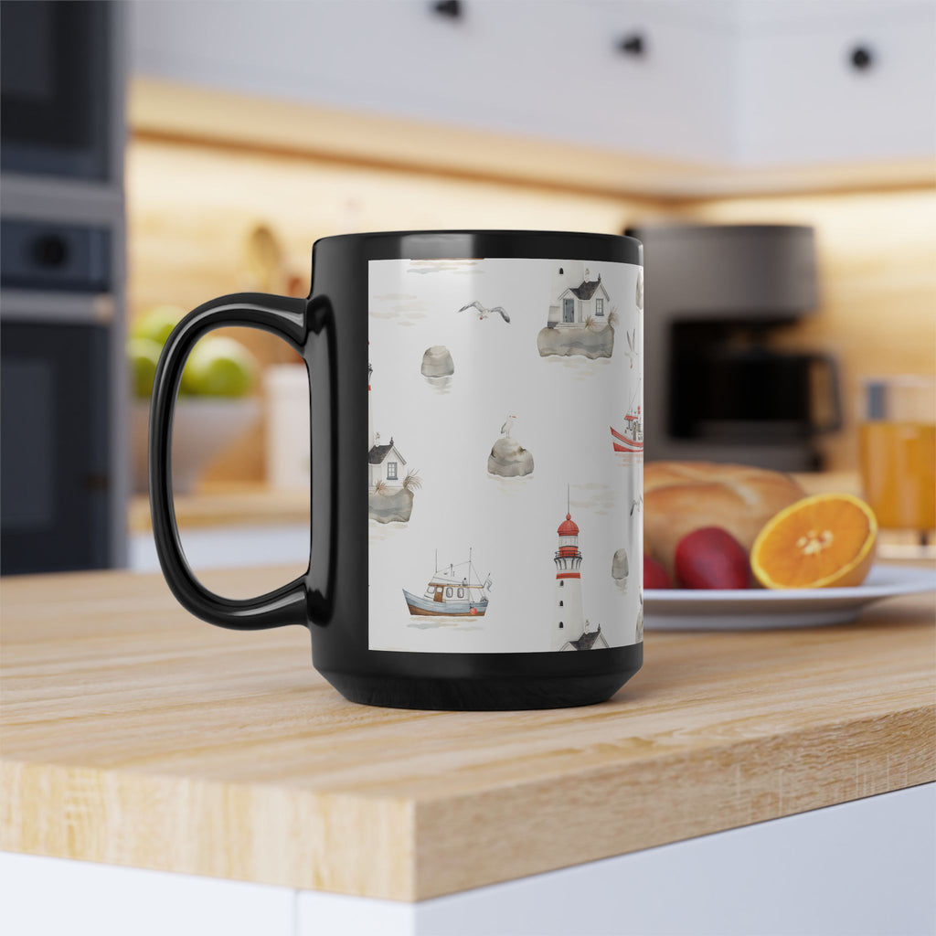 Lighthouse Coastal Mug | Nautical Seaside Tea & Coffee Cup 11oz 15oz